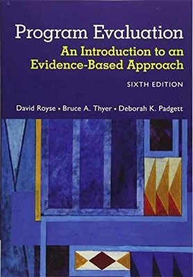 Program Evaluation: An - Paperback, by Royse David; Thyer - Very Good