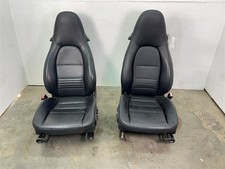 2002 Porsche Boxster S Driver And Passenger Seats Black Leather Used Oem