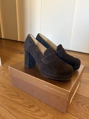Audley Shoes - Halbschuhe mit Absatz Wildleder Maulbeerkopf