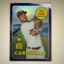 2018 Topps Heritage Paul DeJong #THC-320 Chrome Purple Refractor