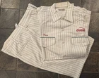 Vintage Riverside Coca Cola Coke Uniform 15 1/2 M Striped Shirt & Pants 36 x 30