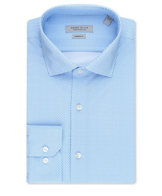 Perry Ellis Men's Modern Fit Performance tech Dress Shirt Size 18 18.5  36 37XXL