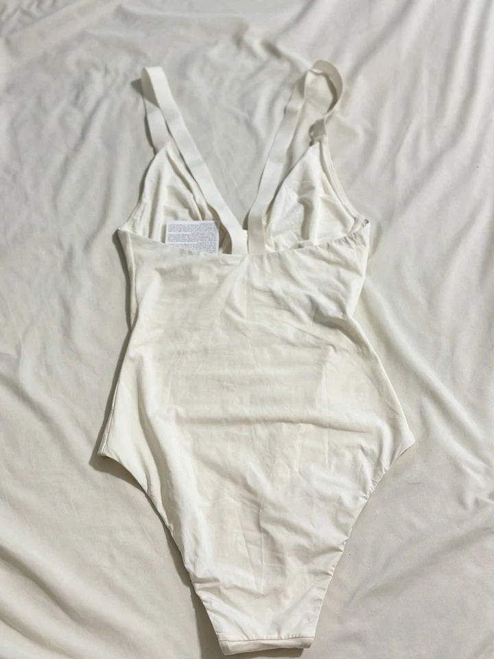 NUEVO CON ETIQUETAS La Perla Blanco Cuello en V Traje de Baño/Traje de Baño Una Pieza/Body/Cobertura Completa Foto 4 de 4