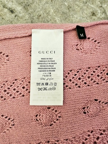 GUCCI Pink Lilac Roll Neck Ruffled Knit Wool Sweater, size M - 第 7/11 張圖片