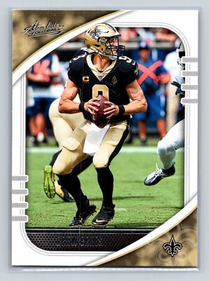 2020 Panini Absolute Drew Brees #72 New Orleans Saints
