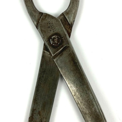 Vtg Scissors Rodgers & Sons 8 1/2" Long Shears Book Binding Dress Making Sail - Picture 4 of 10