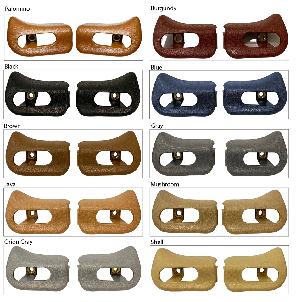 Sun Visor Trim Caps Set for Mercedes R129 SL500 SL600 1994-2001 Shell Cream - Image 3 of 4