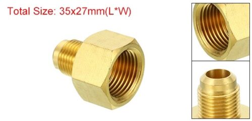 5/8" Female Flare x 3/8" Male Flare Connector Brass Adapter Reducing - Picture 2 of 8
