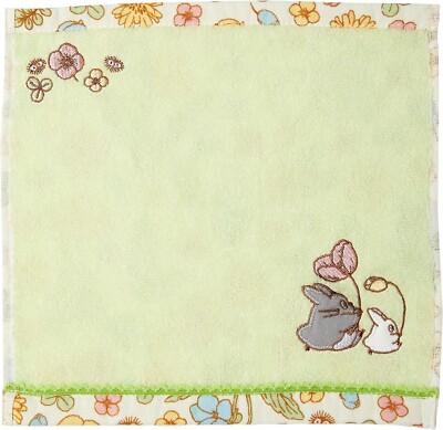 My Neighbor Totoro Mini Hand Towel (Botanical Totoro) 25×25cm Studio Ghibli New