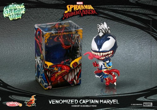 Spider-Man: Maximum Venom - Venomized Captian Marvel Cosbaby (S) Hot Toys Figure - Picture 4 of 4