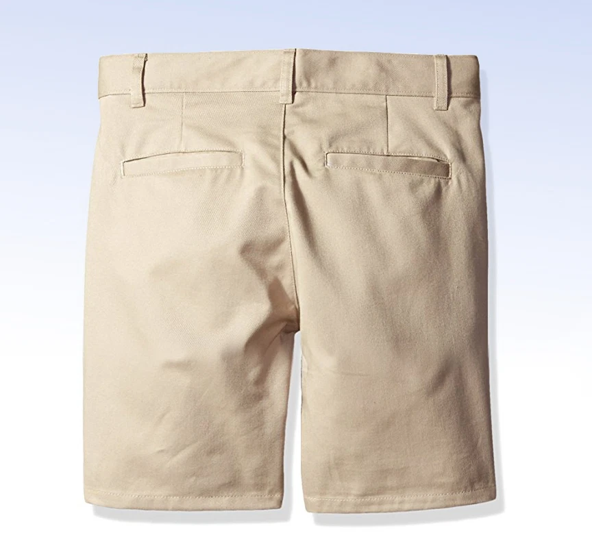 DOCKERS Uniforme Niño CORTO Frente Plano Cintura Ajustable - Caqui - Talla 4 Foto 2 de 2