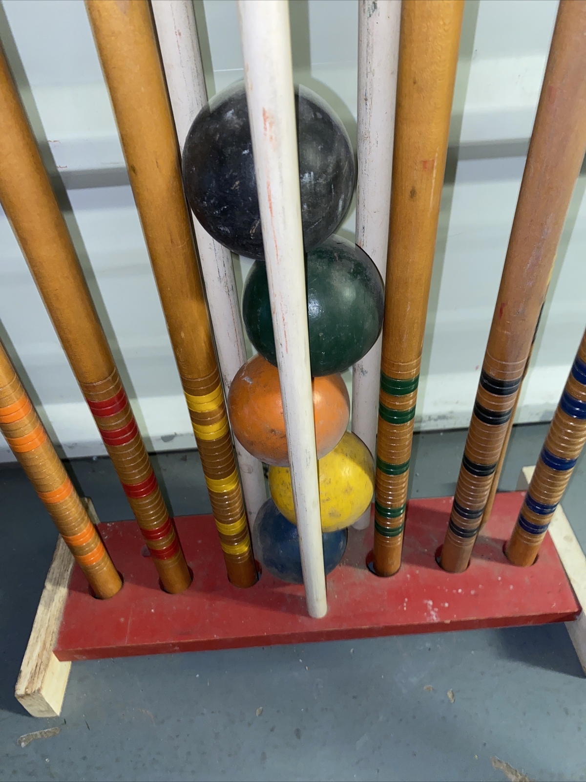 Vintage SPORTCRAFT Croquet Set & Stand for 6 Players eBay