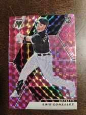 Luis Gonzalez 2021 Panini Mosaic Pink Prizm Chicago White Sox Rookie #229