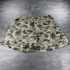 Columbia PFG Fishing Shorts Mens L Tan Tropical Fish Print Mesh Lined 6" Inseam