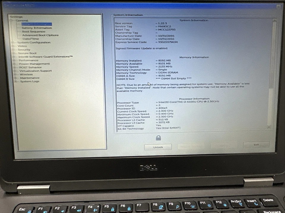 Dell Latitude E5270 Laptop i3-6100U @2.30GHz 8GB RAM, 256GB HDD Windows 10 Pro - Image 3 of 4