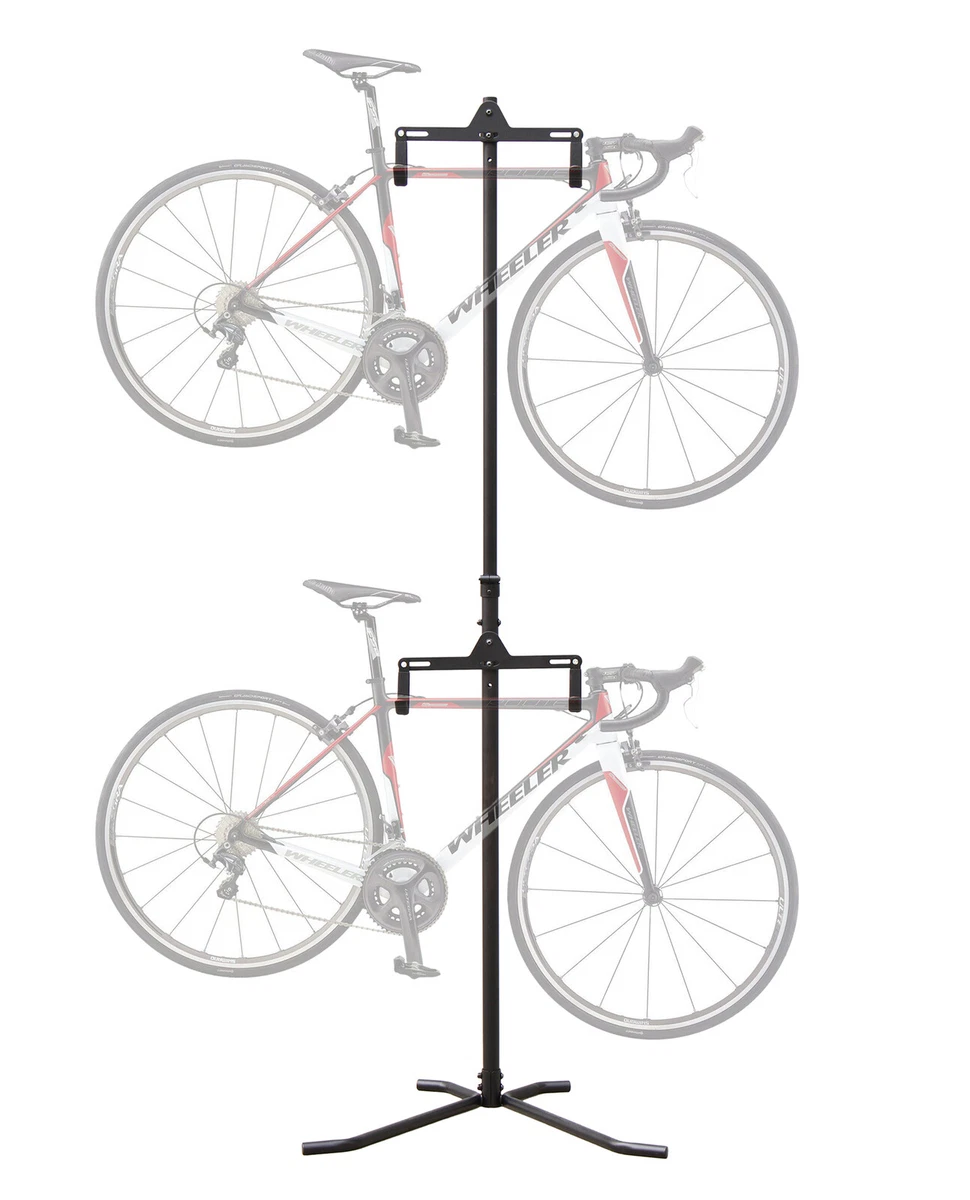 2 bike bicycle cheap floor rack stand