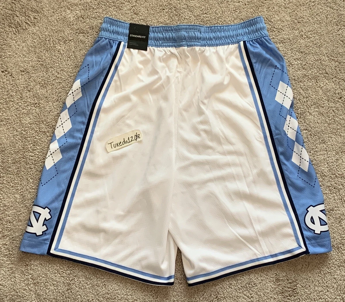 RARE NIKE JORDAN NORTH CAROLINA TAR HEELS BASKETBALL SHORTS IN SIZE S