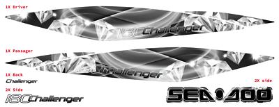 GRAPHIC CHALLENGER 18 180 1800 set SEADOO STICKERS decals vinyl