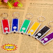 LED Keychain Light Ultra Bright Flashlight Keyring Camping Mini Pocket Torch
