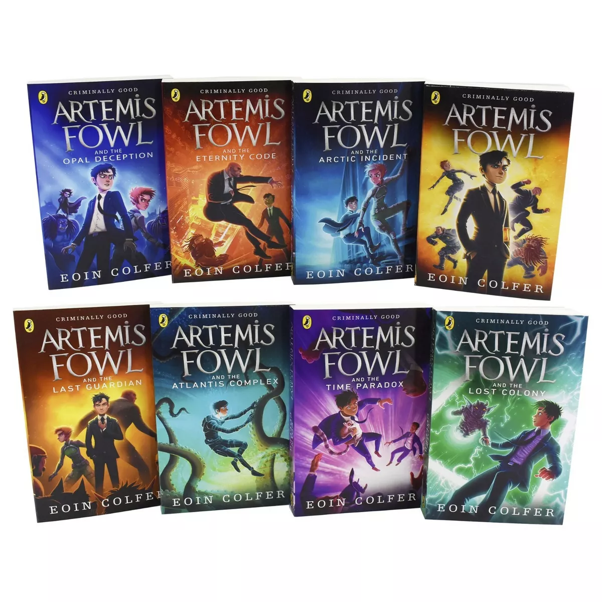 Artemis Fowl Series 8 Books Collection Set By Eoin Colfer- Ages 9