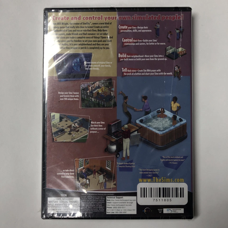 The Sims - The People Simulator from the Creator of SimCity, PC Windows 98 NIB - Image 2 of 2