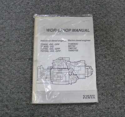 Volvo Penta TAMD70E Marine Diesel Engine Shop Service Repair Manual