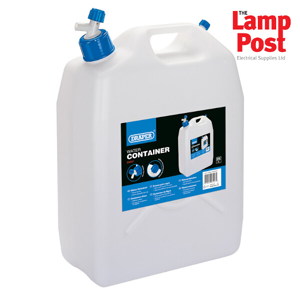 Draper 23247 25 Litre Water Container with Tap Garage - Ideal for Camping !