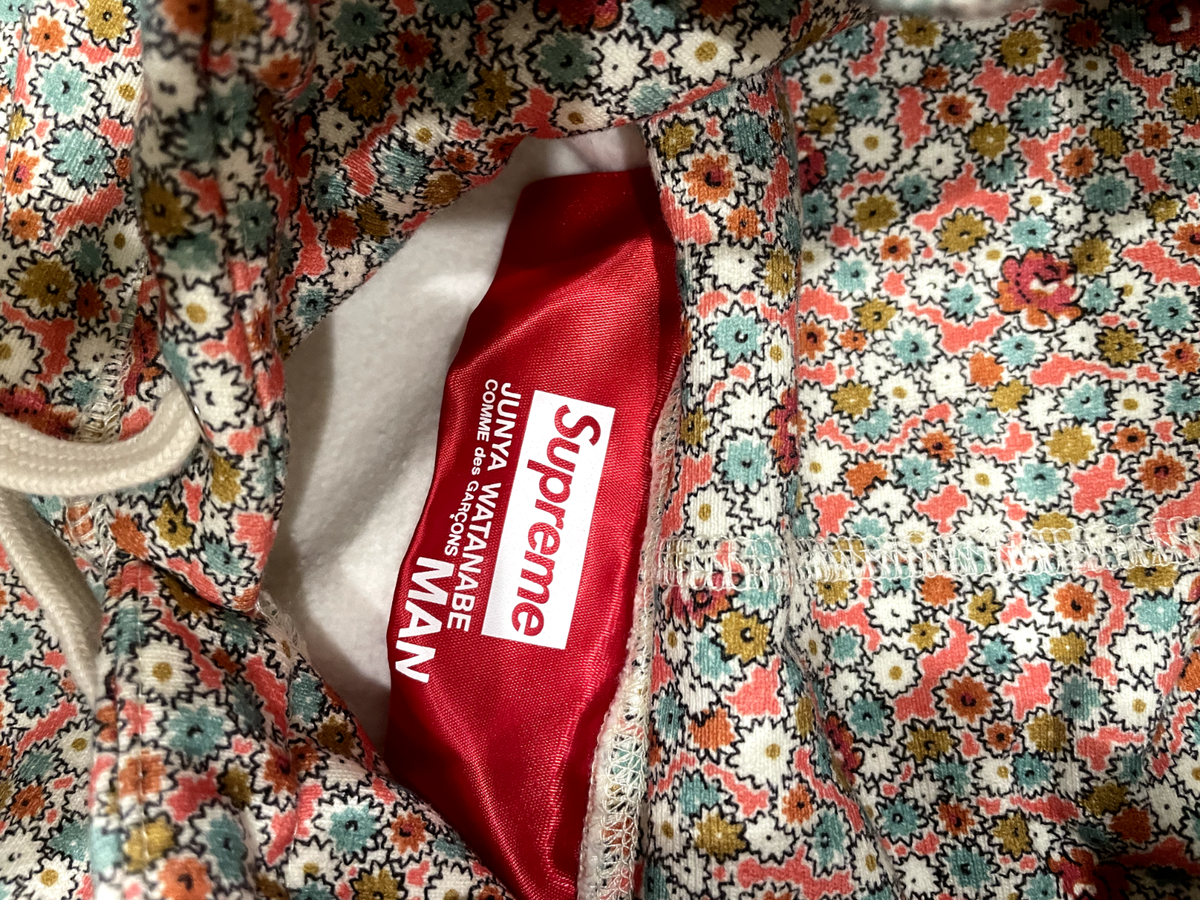 Supreme × JUNYA WATANABE COMME des GARCONS / 21AW/HOODED　SWEATSH/PINK FLOWER Supreme x Junya Watanabe x Comme des Garçons MAN Hooded Sweatshirt