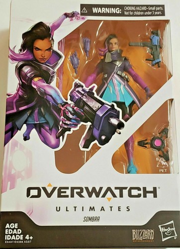 Hasbro Overwatch Ultimates Series Sombra Action Figure Da Collezione 6 Pollici, Articolata, Con Accessori