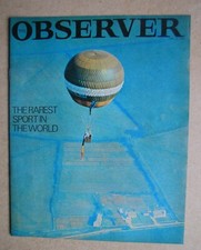 The Observer Magazine. June 13, 1965. Ballooning, Piccadilly Circus, etc