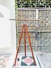 TELESCOPE MARINE NAUTICAL BRASS PIRATE SPYGLASS VINTAGE SCOPE WITH TRIPOD STAND