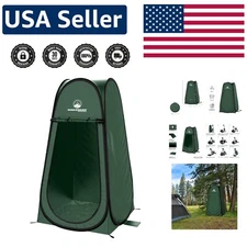 Pop Up Privacy Tent for Shower, Changing Room & Portable Toilet - Dark Green