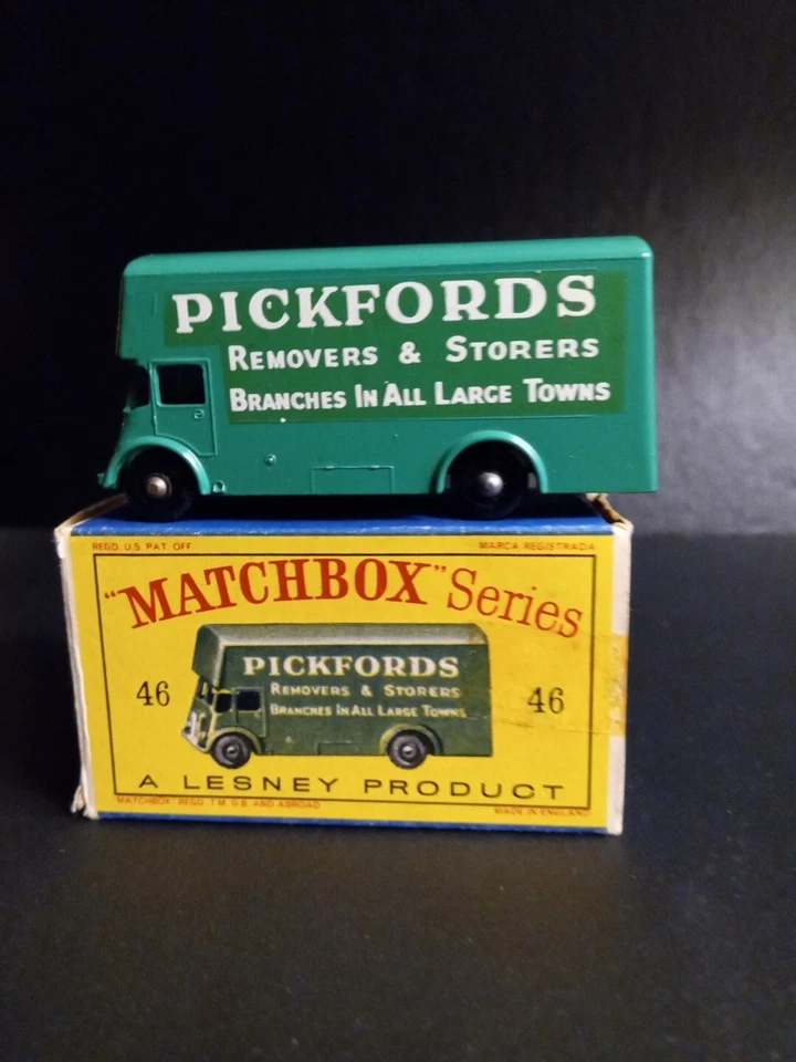 Matchbox #46B Pickfords Removal Van VNM In Solid  Original D  Box - Image 3 of 4