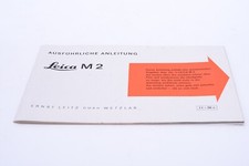   LEICA M M2 CAMERA ORIGINAL INSTRUCTIONS MANUAL GERMAN 131-2