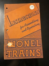 1941 INSTRUCTIONS BOOK FOR ASSEMBLING AND OPERATING LIONEL TRAINS