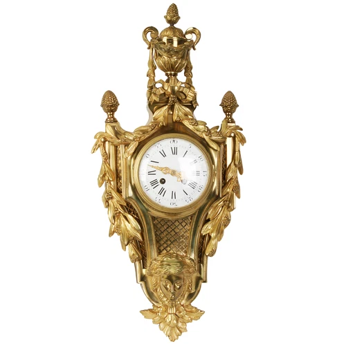 Bronze cartel wall clock, France, second half of 19th century