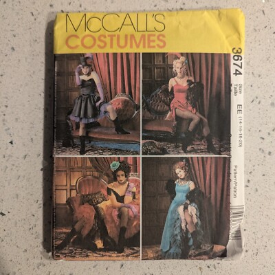 NEW McCall’s Costumes Burlesque Sewing Pattern 3674 Size 14-20 | eBay