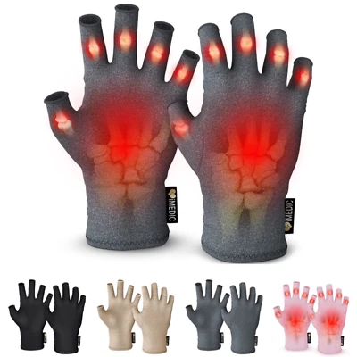 Gloves Arthritis Compression Fingerless Pain Relief Arthritic Hands Rheumatoid
