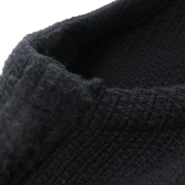 CHANEL Robe Tricot Sans Manches Femme Taille 38 COCO Marque Logo Noir - Photo 3/4