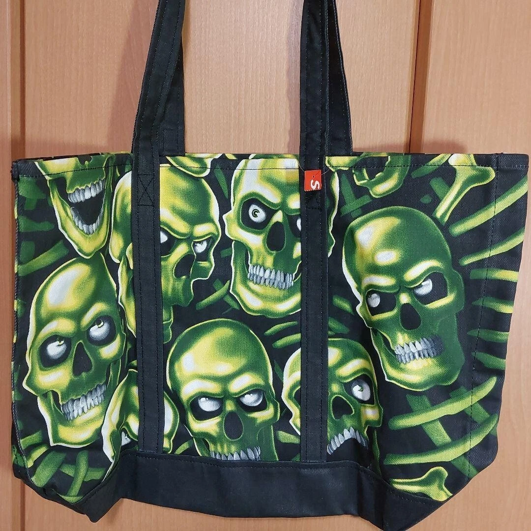 Supreme 18SS Skull Pile denim Tote Bag Cotton Black/Green New | eBay