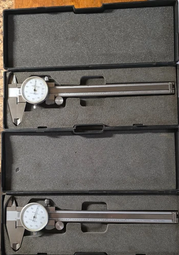 6" Range 4 Way Dial Caliper Shock proof .001" Grad. Hardened Stainless Steel