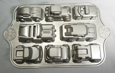 Nordic Ware Sweet Rides Classic Car Cupcake Pan Mold Holds 5 Cups Made in USA