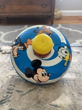 Vintage Chein Metal Spinning Top Mickey Mouse...