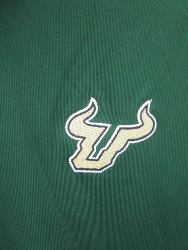 South Florida Bulls Polo Shirt Men XL Green Under Armour Heat Gear NCAA NEW - Picture 4 of 16