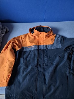 Ziener Skijacke Herren, Größe 52 Orange/ Schwarz