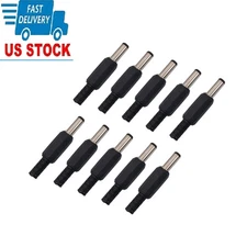 5.5mm x 2.5mm Male Soldered Type DC Power Plug Connector Adapter 10pcs 