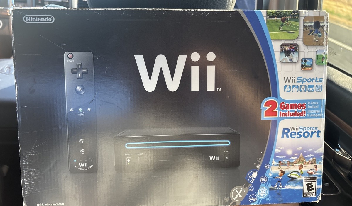 任天堂Wii 本体 黒（Wii Sports  Resort ）※アンテナ紛失 今週の新着アイテム 黒（Wii 本体 任天堂Wii Sports ）※アンテナ