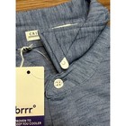 Criquet Mens Performance Long Sleeve Range Polo Shirt Blue Brrr Cooling Sz L
