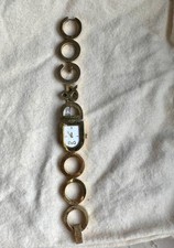 Dolce & Gabbana D&G Damen Uhr Gold Statement Armband 2000er 15,5 cm