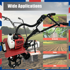 52CC 2-Stroke Petrol Tiller Rotavator cultivator Soil Lawn FOR Cultivator Garden